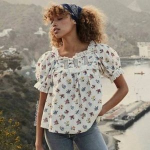 Doen Frances Top Fleurs De Jonquille